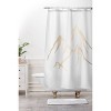 Nature Magic Adventure Mountains Christmas Shower Curtain Black/Brown - Deny Designs - 3 of 3