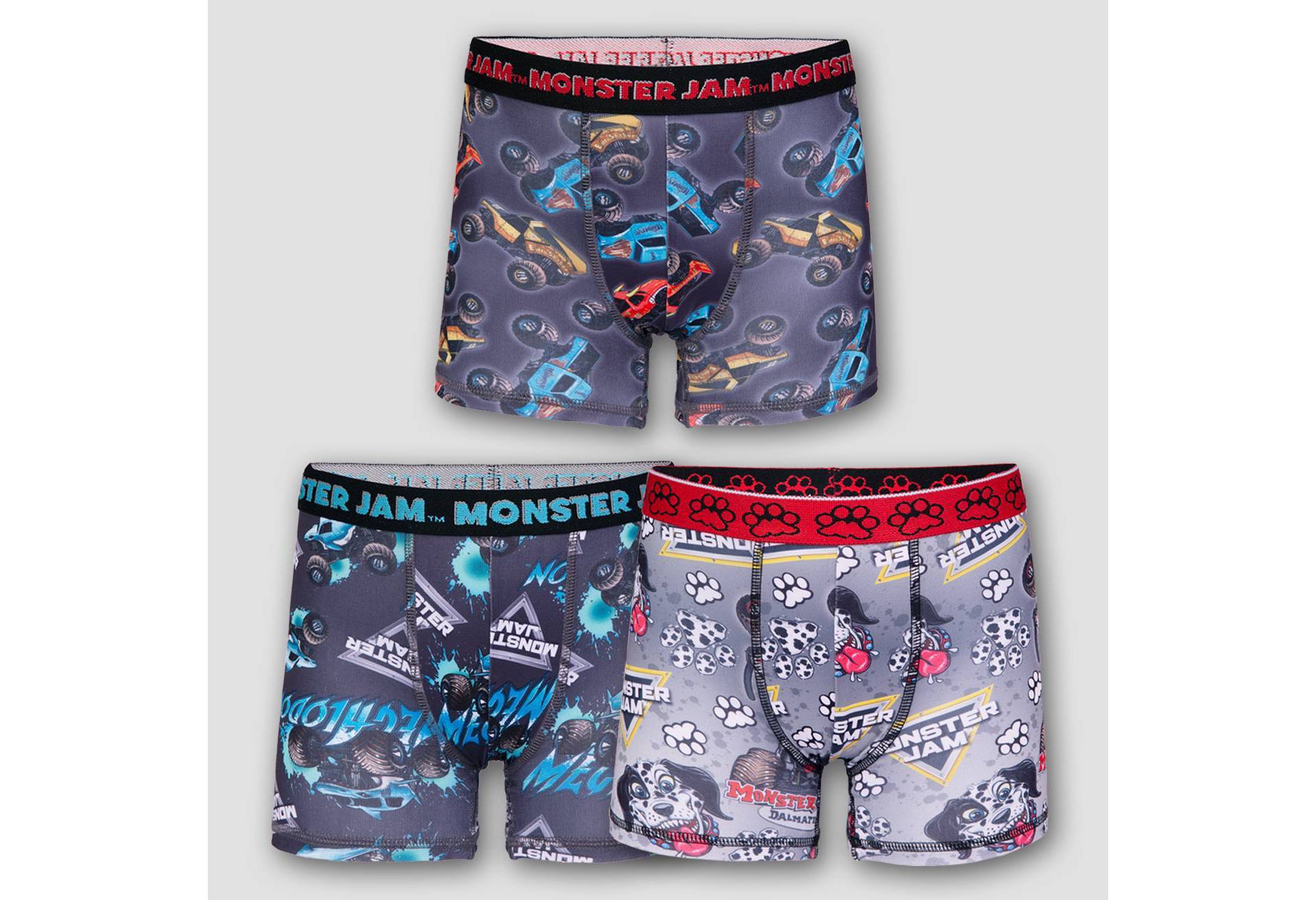 Toddler Boys' Monster Jam 3pk Boxer Briefs