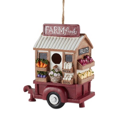 7" Farm Fresh Polyresin Birdhouse - Zingz & Thingz