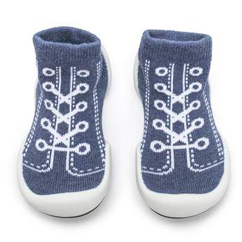 Komuello Toddler First Walk Sock Shoes - Sneaker Denim