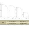 GAOMON Half Moon Arch Cover Backdrop Wedding Arch Backdrop Stand Cover Fitting Backdrop Arch Cover - 4 of 4