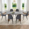 NicBex Dining Table Set for 6 Modern Cozy Rectangle MDF Dining Set with 6 Chairs for Dining Room - 2 of 4