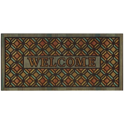 1'7.5"x3'11" Mosaic Design Doormat Sienna - Mohawk