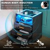 Vlsrka  3-Drawer Nightstand with LED Light - 2 of 3