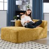 37.5'' Chenille Minimalist Loveseat Sofa with Sleeper and Ergonomic Deep Seat - 2 of 4