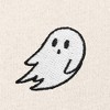 Dalix Ghost Embroidered Fleece Relaxed Boxy Fit Long Sleeve Crewneck Sweatshirt Womens - 2 of 4