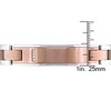 EVERLY JEWELRY | Stainless Steel Link Bracelet with Cubic Zirconia, 8.5 inch - 3 of 3