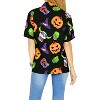 LA LEELA Women's Hawaiian Blouse Dresses Short Sleeve Vintage Shirt Halloween Costumes Pirate Shirts Button Down Summer Tops for Women - 4 of 4