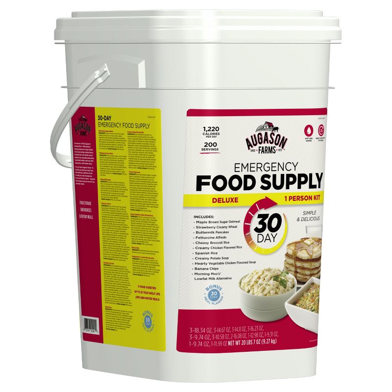 Augason Farms Deluxe Emergency 30-Day 1-Person Food Supply Kit - 20lbs, 3 of 15