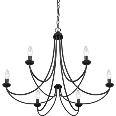 Imperial Bronze 6-Light Steel Chandelier