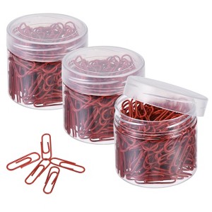 Unique Bargains Small Size Metal Prevent Tearing Pages Home Office Paper Clip 600 Pcs - 1 of 4
