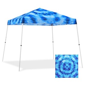 EAGLE PEAK Slant Leg Pop-up Canopy Tent Easy One Person Setup Instant Outdoor Beach Canopy Folding Portable Sports Shelter - 1 of 4