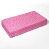 Bacati - Ikat Bright Pink Leopard Muslin 100 percent Cotton Muslin Universal Baby US Standard Crib or Toddler Bed Fitted Sheet - 2 of 4