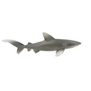 Collectible Wildlife Gifts | Shark, Oceanic whitetip,  Museum Quality, Hand Painted, Rubber Fish, Realistic, Model,  Toy, Gift,   3" CH528 BB158 - 1 of 4