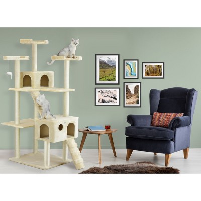 Go Pet Club 72" Classic Cat Tree Furniture with Sisal Scratching Posts F2040