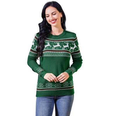 Coolmee Sweaters for Women Casual Crewneck Long Sleeve Soft Knitted Pullover Sweater Tops