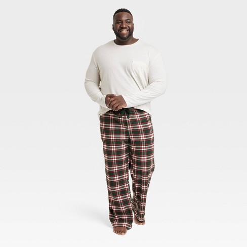 Men's 2pc Plaid Joggers And Long Sleeve Crewneck T-shirt Pajama Set -  Goodfellow & Co™ : Target