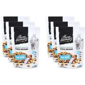Three Farmers Foods Inc Beans Roasted Fava Sea Salt - Case of 6 - 5 oz - 1 of 2
