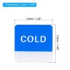 Unique Bargains Acrylic Self-Adhesive Decor Bathroom Self Stick Hot/Cold Water Label - 2 of 4