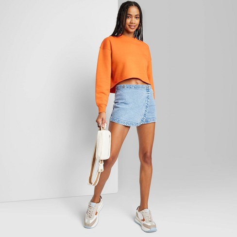 Women's Sweatshirt - Wild Fable™ Dark Orange Xl : Target
