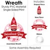 Big Dot of Happiness Valentine Gnomes - Outdoor Valentine's Day Party Decor - Front Door Wreath - 3 of 4