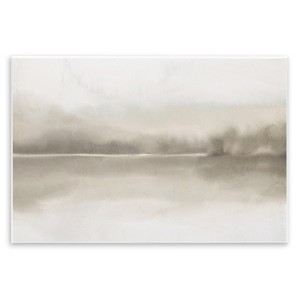 Stupell Industries Hazy Lakeside Landscape Reflection Modern Abstract Design Wall Plaque Art, 19" x 13" - 1 of 4