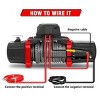 HANPURE X-BULL Electric Winch XPV 10000 LBS 12V Synthetic Rope SUV Jeep Truck 4WD - 4 of 4
