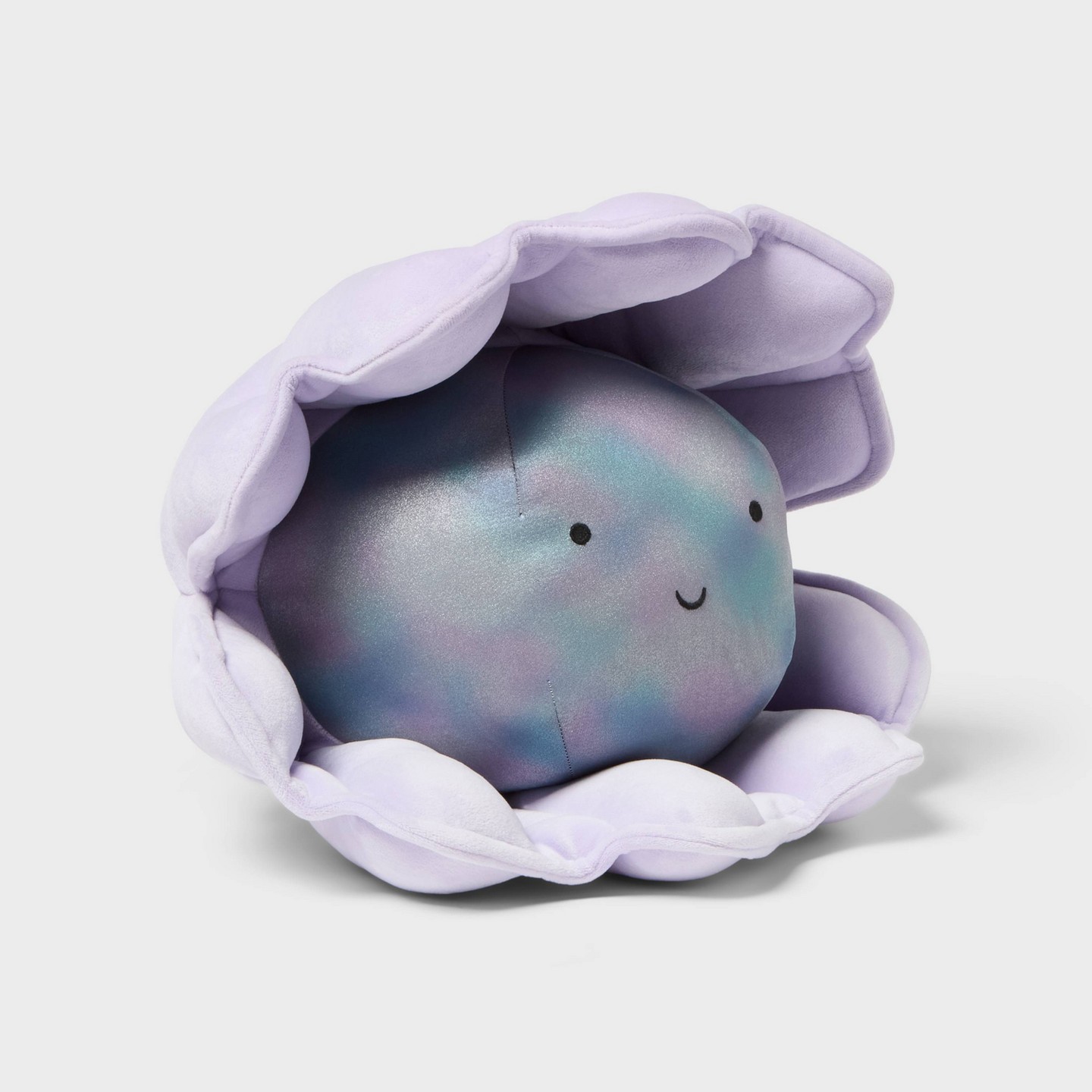 Детские мягкие игрушки Pillowfort Clam with Pearl Weighted Plush Kids' Throw Pillow Light Purple, цвет: Светлый фиолетовый — фото 1