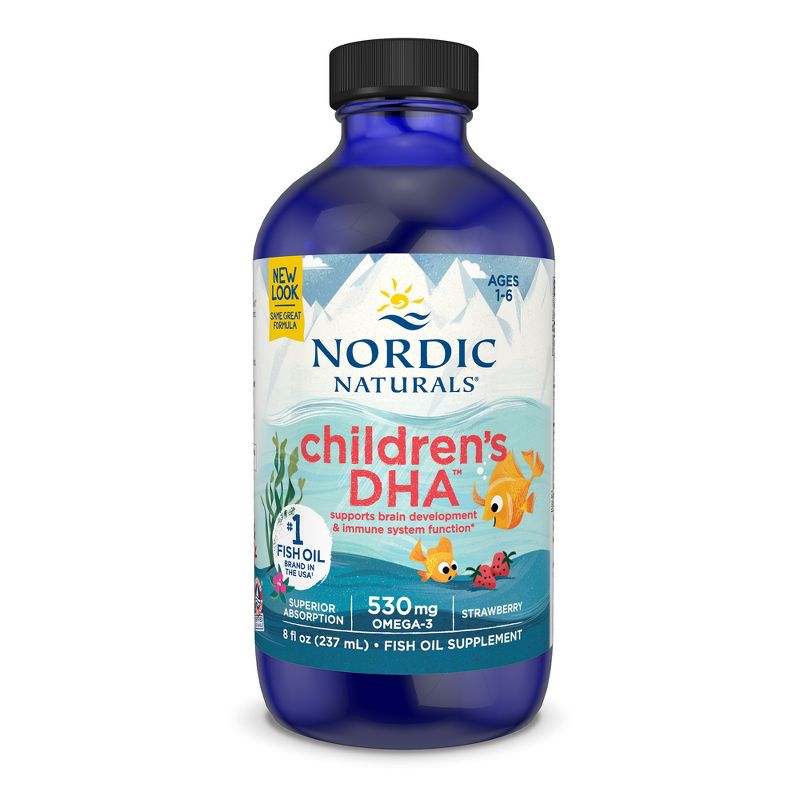 Nordic Naturals Children's DHA Liquid - Omega-3 DHA Fish Oil For Ages 1-6, 1 of 4