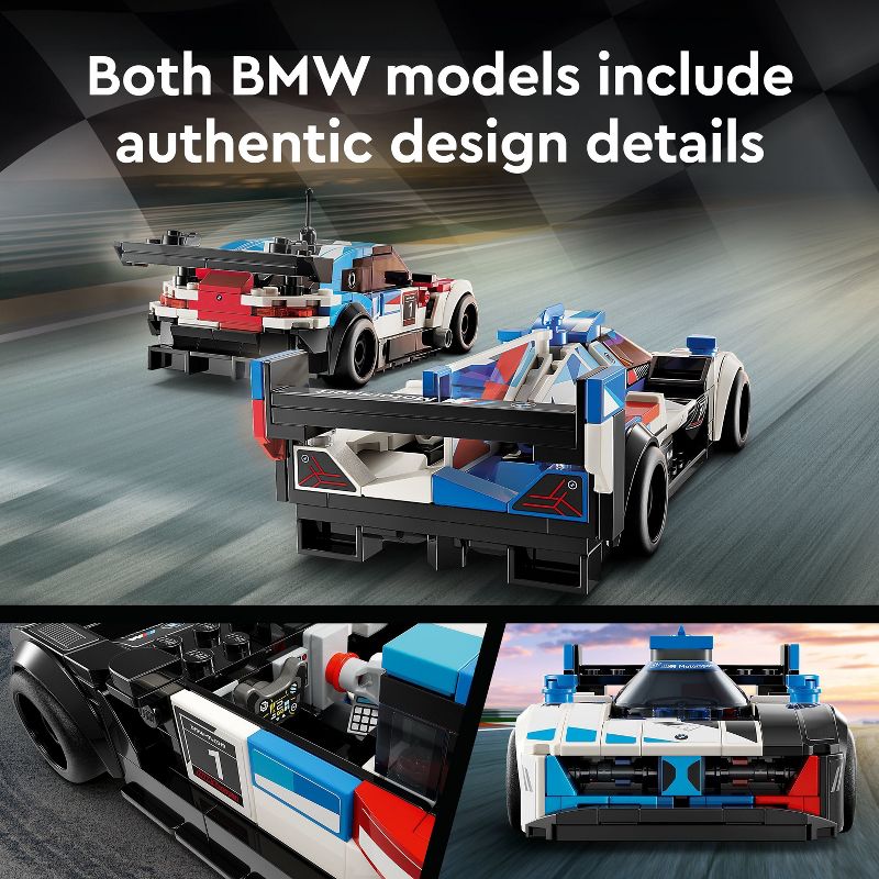LEGO Speed Champions BMW M4 GT3 &#38; BMW M Hybrid V8 Race Cars 76922, 5 of 8