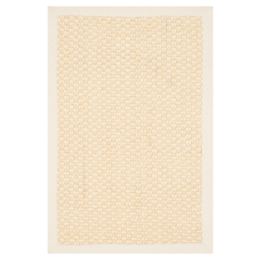 3'x5' Carson Natural Fiber Accent Rug Cream - Safavieh