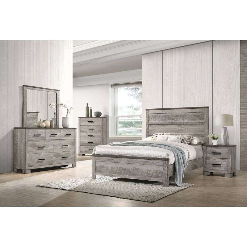 Adam 6 Drawer Dresser with Mirror Gray - Picket House Furnishings, 4 of 14