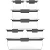 Brilliance 14-PC BPA-Free Plastic Food Storage Containers with Lids, Clear & Leak Proof - 2 of 4