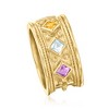 Ross-Simons 0.59 ct. t.w. Multi-Gemstone Ring in 18kt Gold Over Sterling - 4 of 4