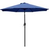 Sevobal Patio Umbrellas Outdoor Patio Market Umbrella with Crank and Tilt, Large Sunshade Umbrellas for Garden Poolside Beach, Blue, 108"*108"*96" - 2 of 4