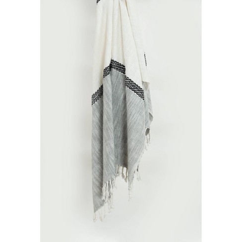 Heathered Stripe Tasseled Woven Throw Blanket - Hearth & Hand™ With  Magnolia : Target
