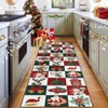 COZONY Christmas Runner Rug, Washable Non-Slip Holiday Floor Mat with Xmas Prints, Soft Low Pile Non-Shedding Carpet for Kitchen, Bedroom, Entryway - 2 of 4