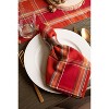 Design Imports Autumn Spice Plaid Napkin Set/6 - 4 of 4