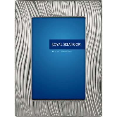 Royal Selangor 013009R Sand Photo Frame, 4" x 6", Pewter