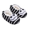Boys' The Nightmare Before Christmas Jack Skellington Slipper Socks - Black - 3 of 4