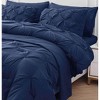 BAGOKIE 7-Piece Pinch Pleat Bed in a Bag Comforter Set for All Season - 3 of 4
