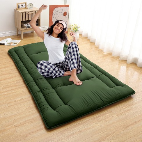 Japanese Floor Futon Foldable Mattress Roll Up Tatami Mat with Cover high quality (Twin)