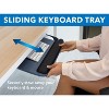 Mount-It! Under Desk Keyboard Tray, Adjustable Keyboard and Mouse Drawer Platform with Ergonomic Wrist Rest Pad, 17.25" Track - image 3 of 4