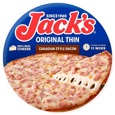 Jack's Original Canadian Bacon Frozen Thin Crust Pizza - 14.9oz