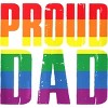 Adult Design By Humans Rainbow Pride Proud Dad By Luckyst Tank Top - White - Small - 2 of 2