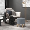 NicBex Storage Bench Storage Ottoman Round Stool Chair with Cushioned Top for Bedroom, Entryway - 2 of 4