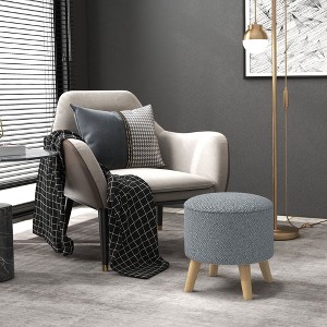 NicBex Round Linen Storage Ottoman Bench,Upholstered Storage Ottoman with Hidden Storage,Modern Storage Bench for Living Room,Bedroom - 1 of 4