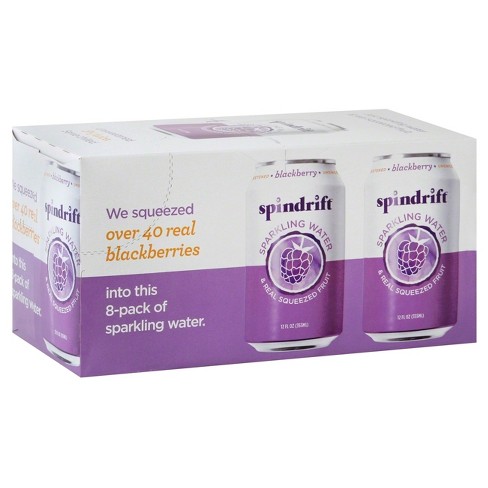Spindrift Sparkling Water Blackberry -8pk\/12 Fl Oz Cans : Target