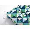 Kaleidoscope Geo Outdoor Bench Cushion Nile Green - Pillow Perfect - image 3 of 4