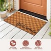 Folkulture Coir Mats, Door Mats for Home 16" X 28" - Welcome Check - 3 of 4